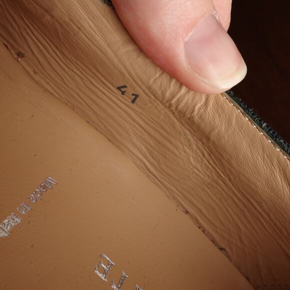 Ron White Loafers Womens Size EU 41 US 10 Turquoise Slip On Comfort Shoes Italy - Picture 13 of 13